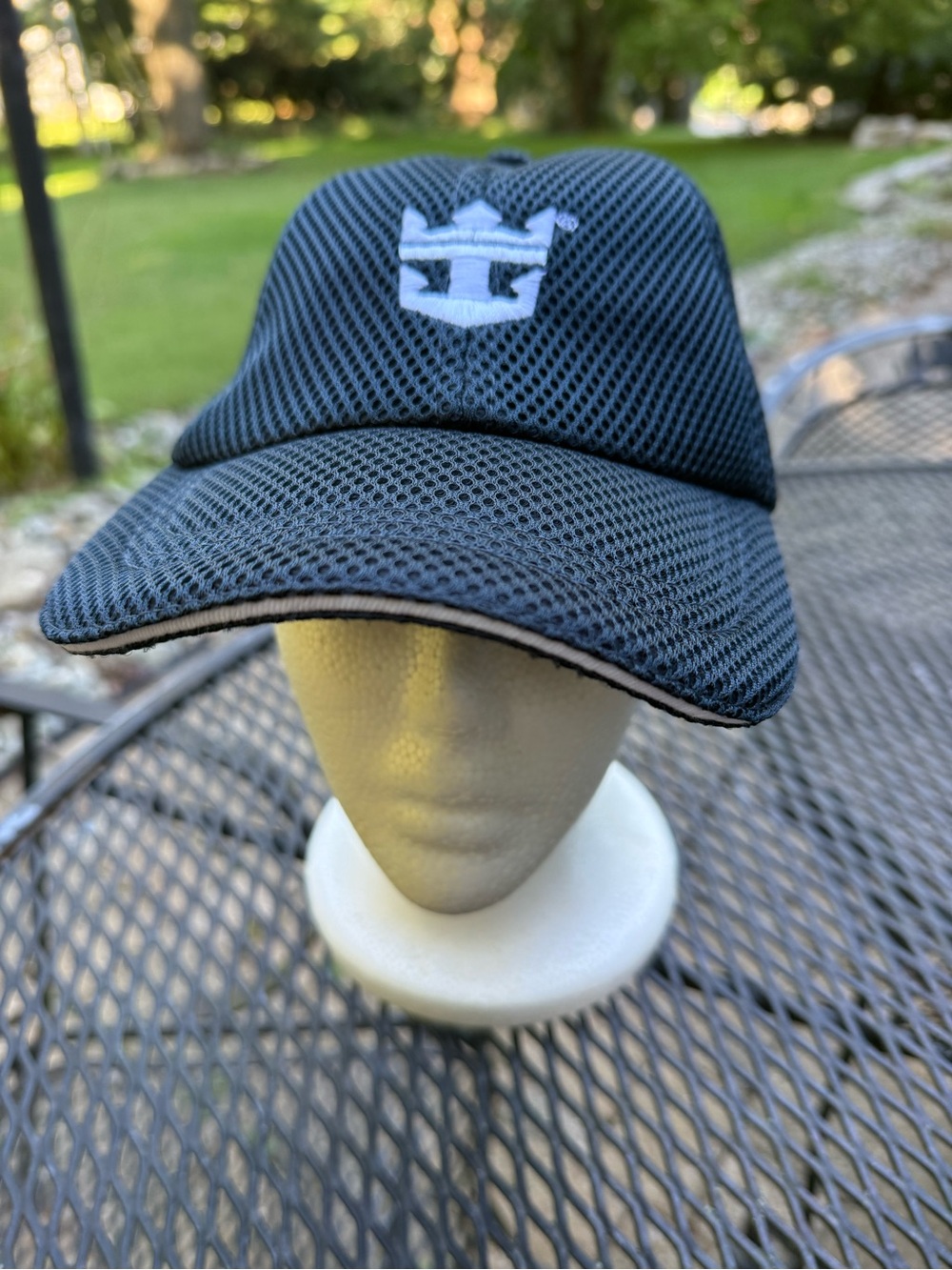 Royal Caribbean Men's Navy Blue Mesh Baseball Cap with White Accent